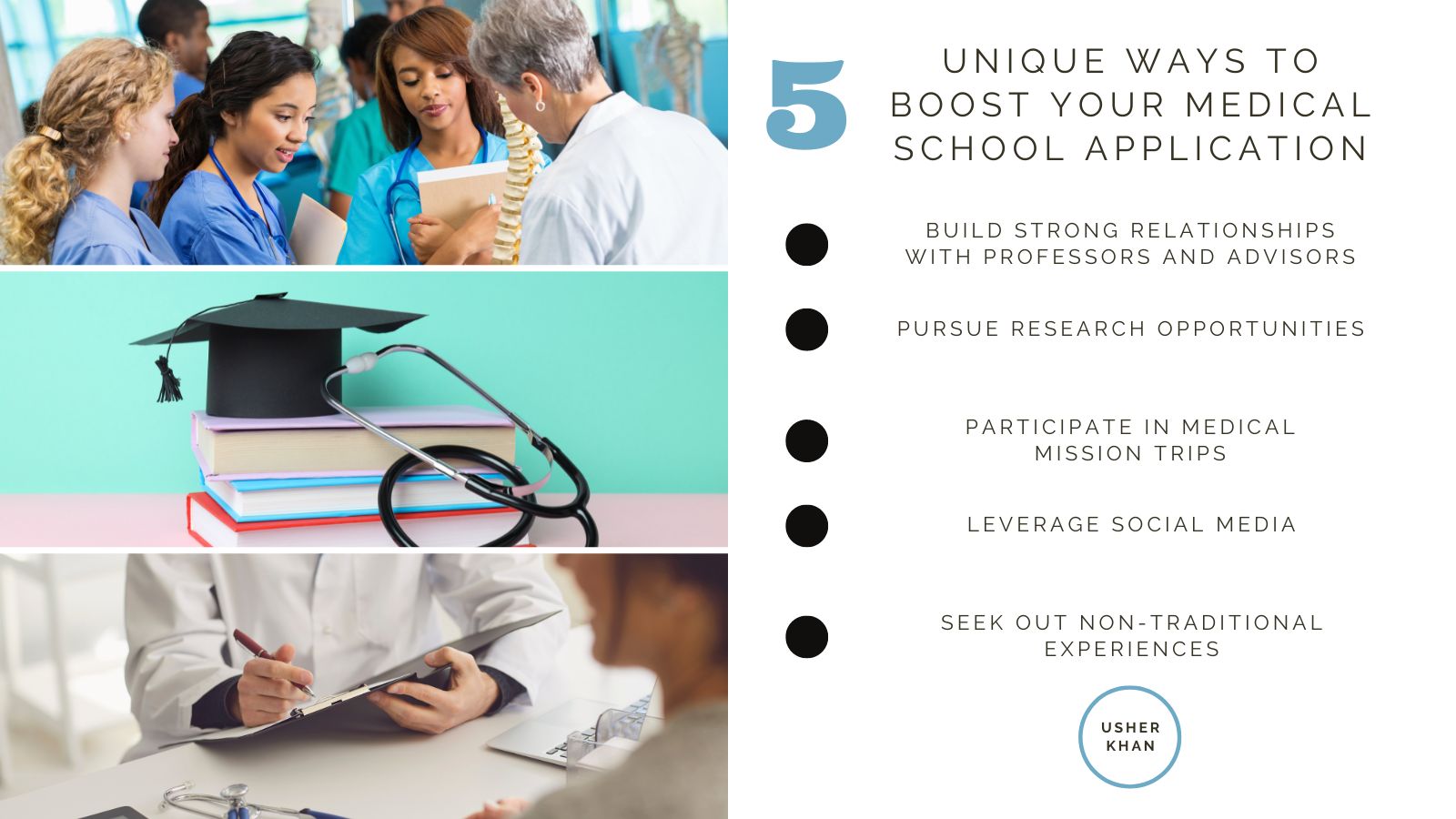 unique ways to boost your medical school application